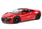 Blue / Red 1:24 MaiSto Diecast 2018 Honda Acura NSX Model