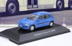 1:43 Scale Blue IXO Diecast 2000 Chevrolet Celta Model