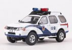 1:64 Scale White / Black Police Diecast Nissan Paladin Model