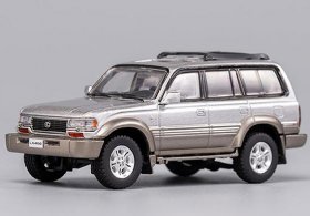 Silver / Black 1:64 Scale Diecast Lexus LX450 SUV Model