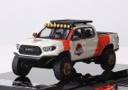 White 1:64 Diecast Toyota Tacoma TRO PRO Pickup Truck Model