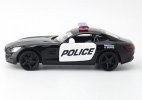 Kids Black 1:36 Police Diecast Mercedes Benz AMG GTS Car Toy