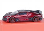 Kids 1:64 Scale Wine Red Diecast Bugatti Divo Toy