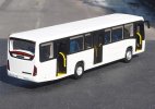 1:42 Scale White Diecast Marcopolo Torino City Bus Model