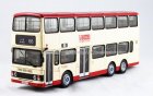 1:76 Scale Pale Yellow NO.66 Hong Kong Double Decker City Bus