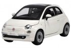 1:24 Scale White Bburago Diecast Fiat 500 Model