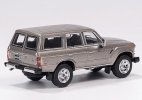 Gray 1:64 Scale Diecast Toyota Land Cruiser LC60 Model