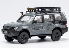 Red / Gray 1:64 Scale Diecast Toyota Land Cruiser Prado 90 Model