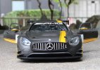 1:24 Scale Gray MotorMax Diecast Mercedes-AMG GT3 Model