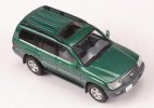 1:64 Scale Green /Silver Diecast Toyota Land Cruiser LC100 Model