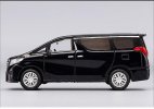 Black / White 1:64 Scale Diecast Toyota Alphard MPV Model