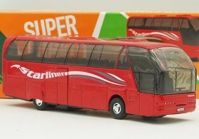 1:64 Scale Red Welly Diecast Neoplan Starliner Coach Bus Model