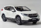 White 1:18 Scale Diecast 2017 Honda CR-V Sport Hybrid Model