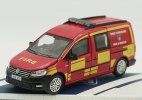 Era Car 1:64 Scale Red Fire Dept Diecast VW Caddy Maxi Model