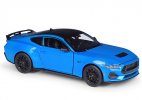 1:25 Scale Welly Blue/ Red Diecast 2024 Ford Mustang GT Model