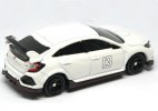 Kids White Diecast 2018 MF GHOST Honda Civic Type R FK8 Toy