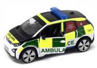 1:64 Scale Tiny Diecast BMW I3 Scottish Ambulance Car Model