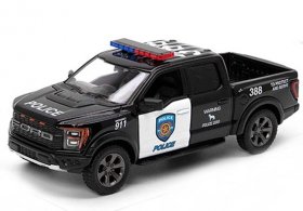 Black Police Diecast 2022 Ford F-150 Raptor Pickup Truck Toy