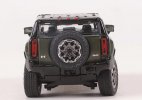 1:64 Scale Green / White / Blue Diecast Hummer EV SUV Model