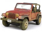 Red Muddy Painting Maisto Diecast Jeep Wrangler Rubicon Model