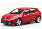 Red 1:36 Scale Kids Welly Diecast VW Golf Mk8 GTI Toy