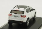 1:43 Scale White Diecast 2017 Jeep Compass SUV Model