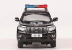 1:64 Scale Black Police Diecast Toyota Land Cruiser Prado Model