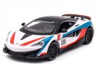 White / Pink / Gray 1:32 Kids Diecast McLaren 600LT Car Toy