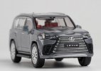 1:64 Scale Black / Gray / White Diecast 2022 Lexus LX600 Toy