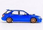 1:64 Scale Red / Blue Diecast Subaru Impreza STI Wagon Model