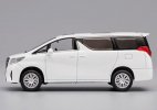 Black / White 1:64 Scale Diecast Toyota Alphard MPV Model