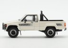 White / Gray / Blue 1:64 Diecast Toyota Hilux Pickup Truck Model