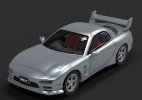 Black /White /Yellow /Blue /Red /Gray Diecast Mazda RX-7 Model