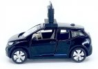 1:64 Scale Black Tiny Diecast BMW I3 Marathon Clock Car Model