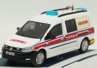 1:64 Era Car White-Red H.K. Police Diecast VW Caddy Maxi Model