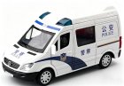 1:53 Scale White-Blue Police Diecast Mercedes-Benz Sprinter Toy