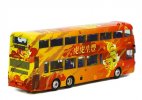 1:76 Scale NO.8 Red Diecast Volvo B8L Double Decker Bus Model