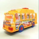 ABS Made Cartoon Music Yellow School Bus Toy