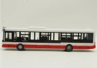 1:43 Scale Abrex White-Red Plastic Czech SOR NB12 City Bus Model