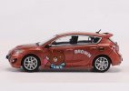 Brown Painting 1:64 Scale Diecast Mazda 3 MPS Model