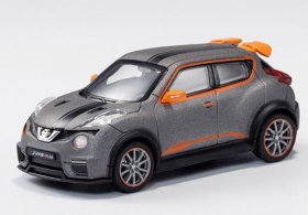 1:64 Scale Gray-Orange Diecast Nissn Juke R 2.0 SUV Model