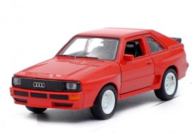 Kids 1:36 Scale Red Welly Diecast 1986 Audi Sport Quattro Toy