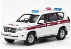 1:43 White Police Diecast 2018 Toyota Land Cruiser Prado Model