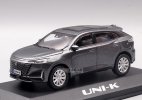 1:43 Scale Blue / Gray Plastic 2021 Changan UNI-K SUV Model