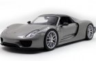 1:18 Scale Silver Welly Diecast Porsche 918 Model