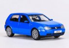 1:64 Scale Blue / Black Diecast VW Golf Mk4 Model