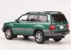 1:64 Scale Green /Silver Diecast Toyota Land Cruiser LC100 Model