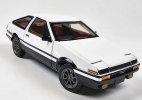 White / Black 1:32 Scale Diecast Toyota Sprinter Trueno AE86 Toy