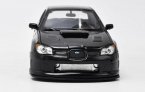 Black / Blue 1:24 Welly Diecast Subaru Impreza WRX STI Model