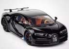 Kids 1:32 Scale Black / White Diecast Bugatti Chiron Car Toy